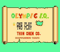 Olympic IQ (Asia) (Ja) (PAL) (Unl)